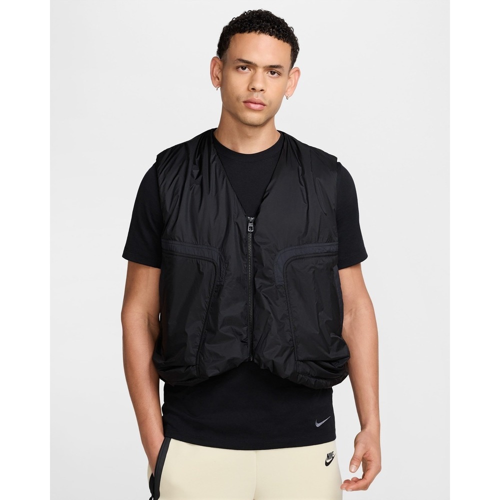 Nike Sport Utility Vest Black Mens XL Loose Fit Full Zip HM4262-010 NEW‎